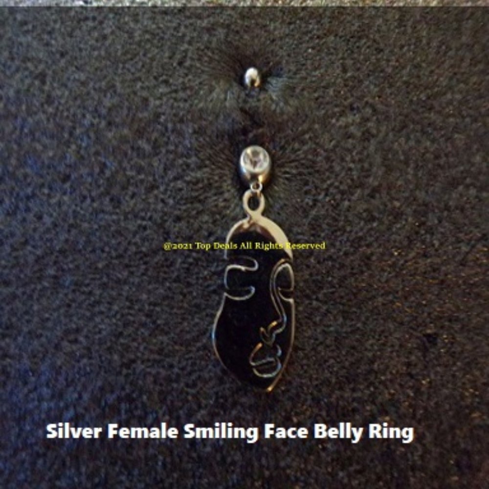 Navel Piercing ~ Woman ~ Profile ~ Smiling Face